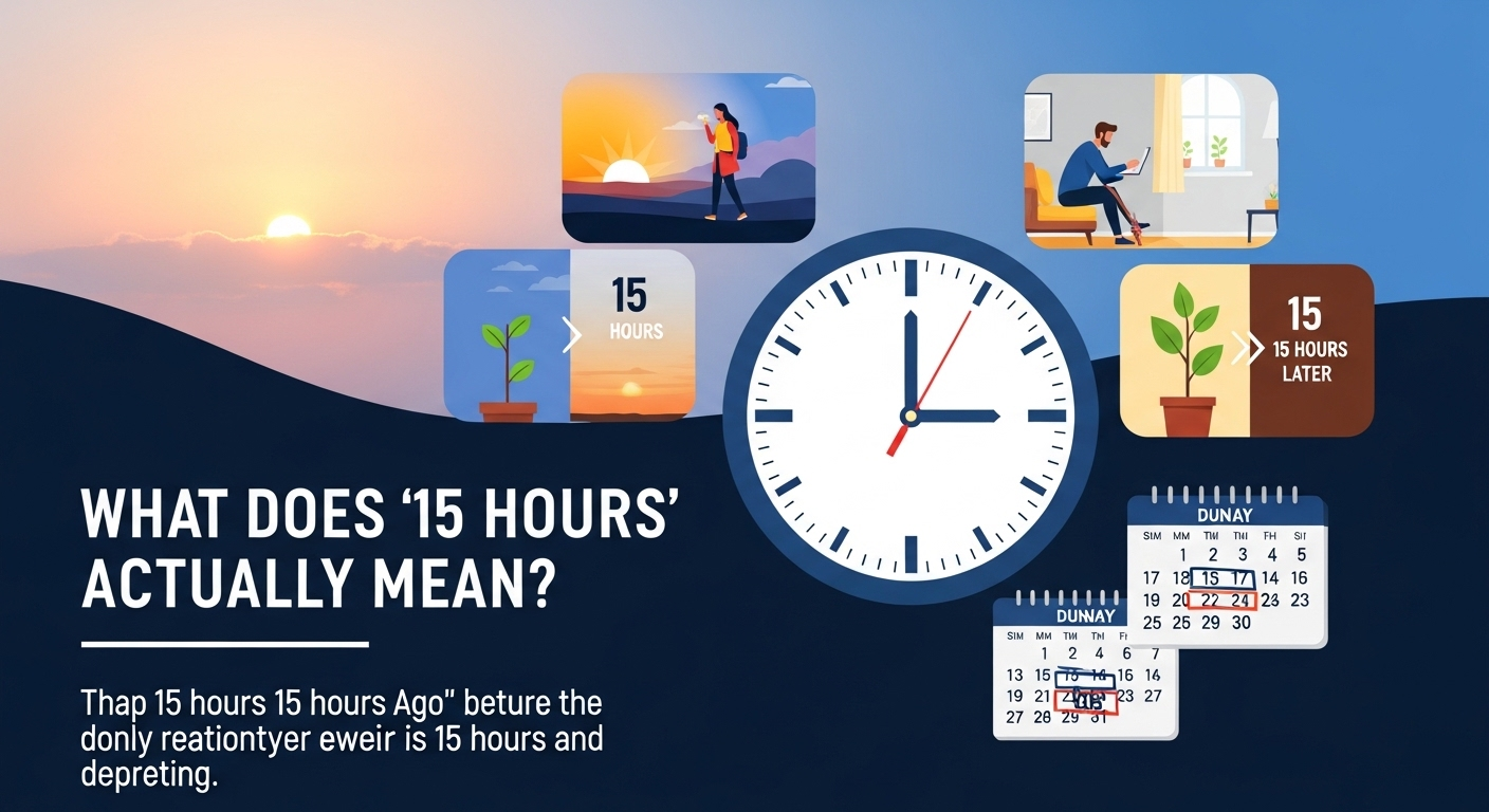 What Time Was It 15 Hours Ago?